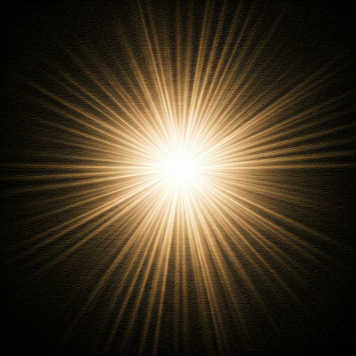 Ethereal spiritual light rays over a dark textured surface